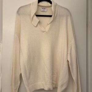 Cream Collared Sweater from Old Navy